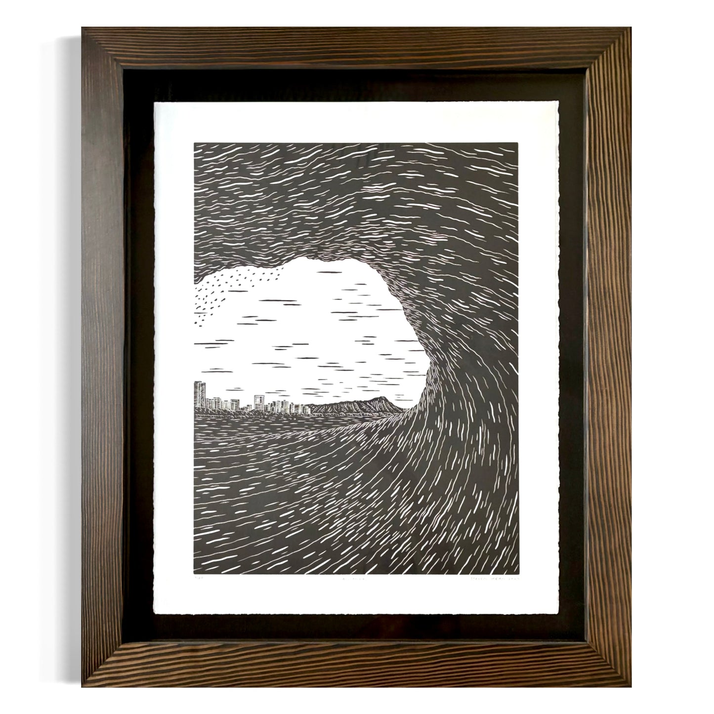 ‘Alliance’ Original Woodcut Print (framed) 9/20