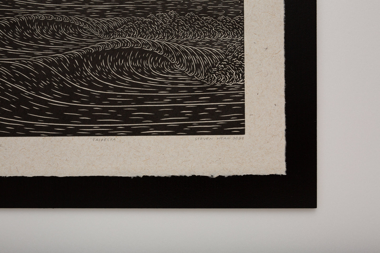 'Trifecta' Original Woodcut Print (framed) 4/25