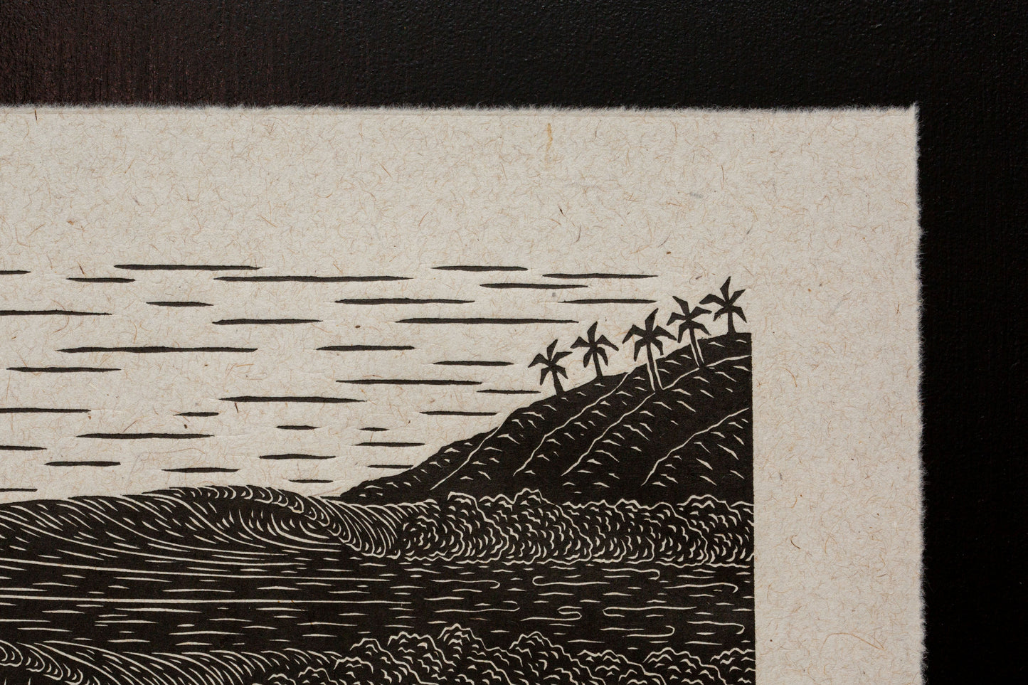 'Trifecta' Original Woodcut Print (framed) 4/25