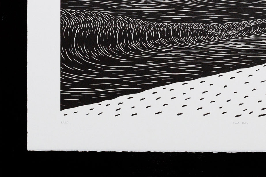 'The Bay' Original Woodcut Print **FIRST PRINT IN THE EDITION** 1/20