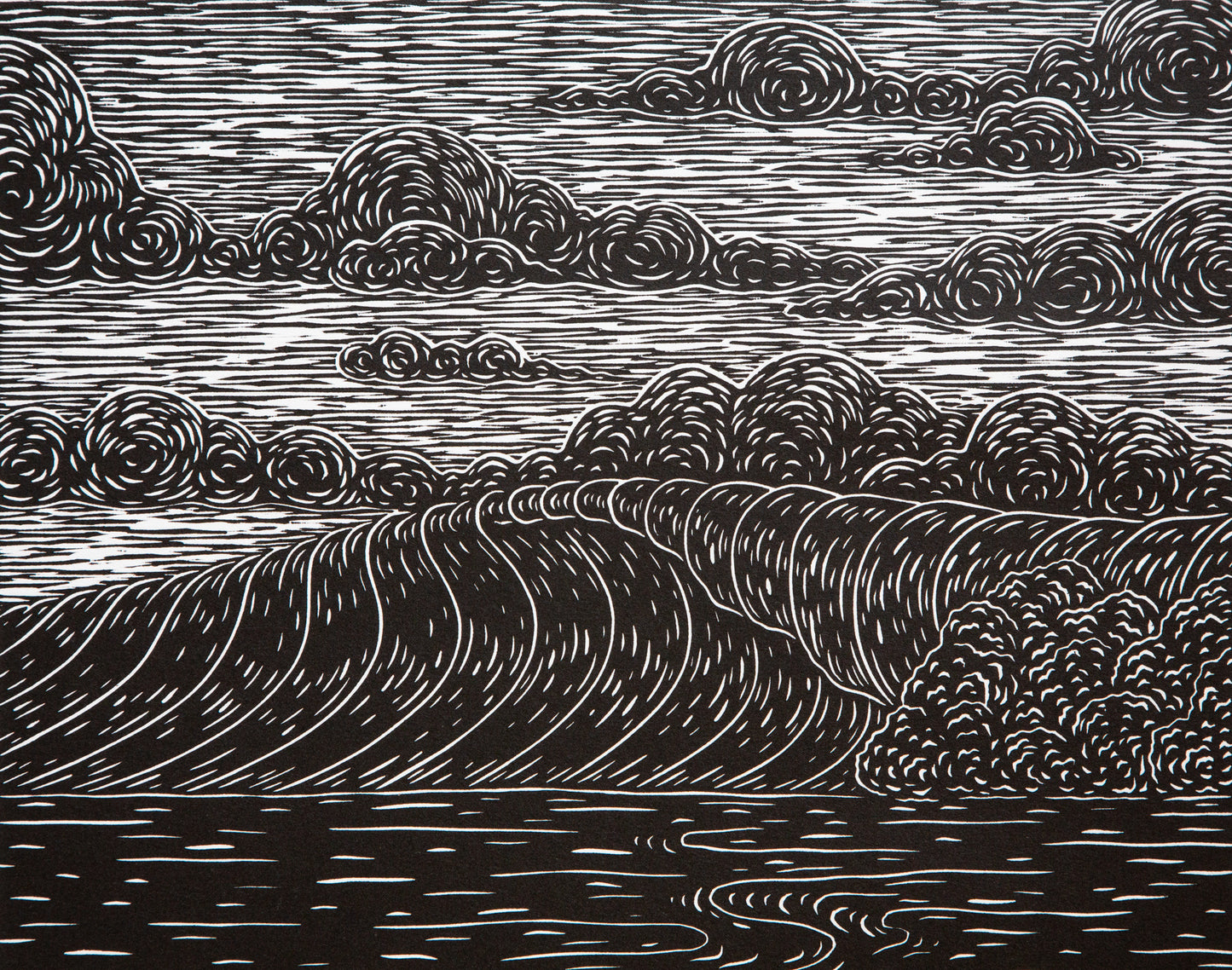 ‘Allure' Original Woodcut Print (Framed) 1/25