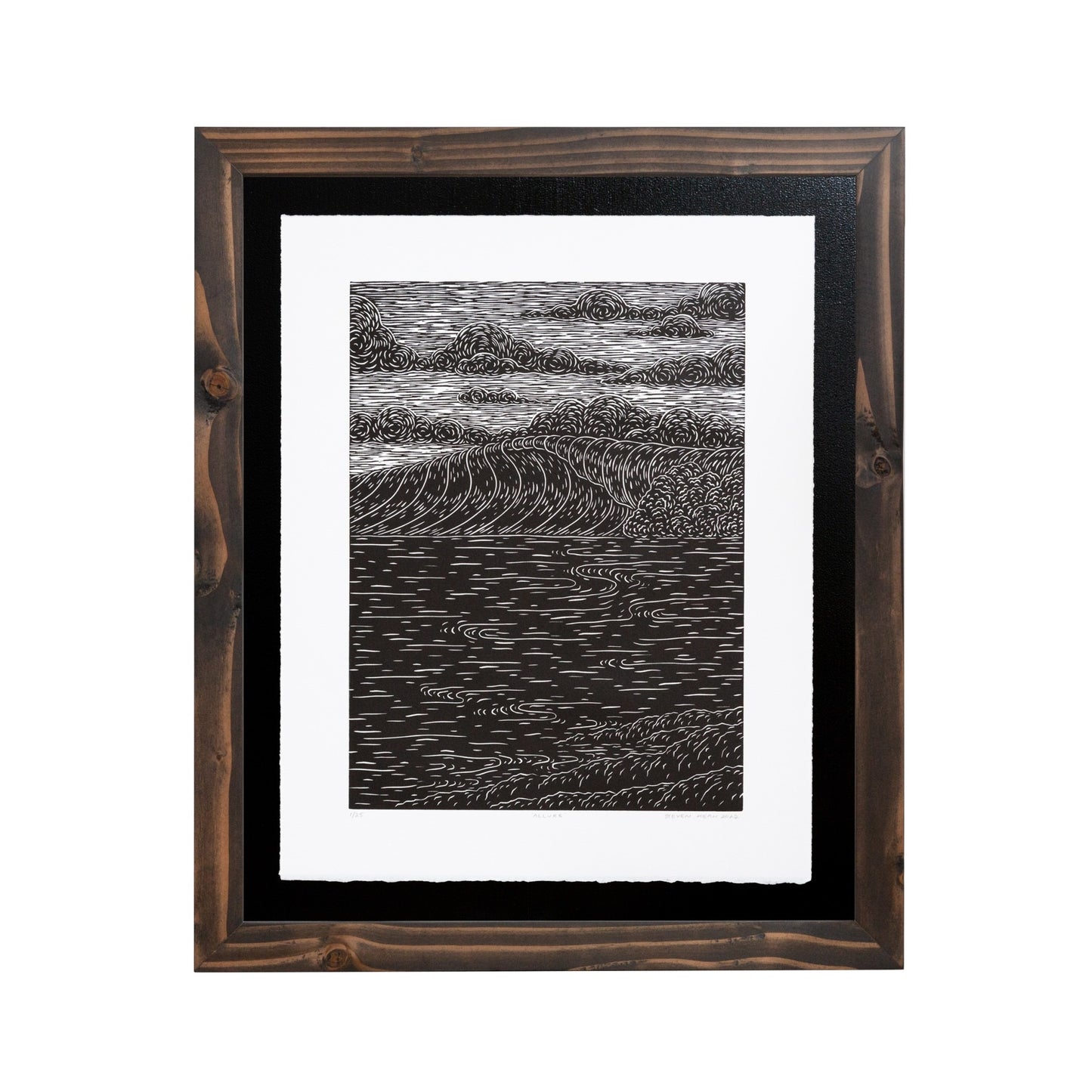 ‘Allure' Original Woodcut Print (Framed) 1/25