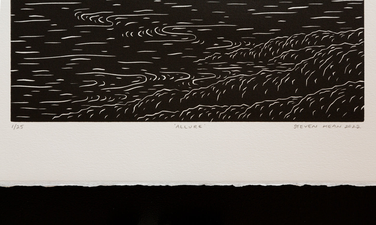 ‘Allure' Original Woodcut Print (Framed) 1/25