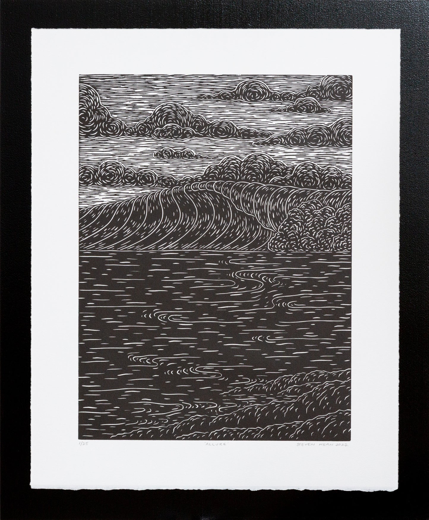 ‘Allure' Original Woodcut Print (Framed) 1/25