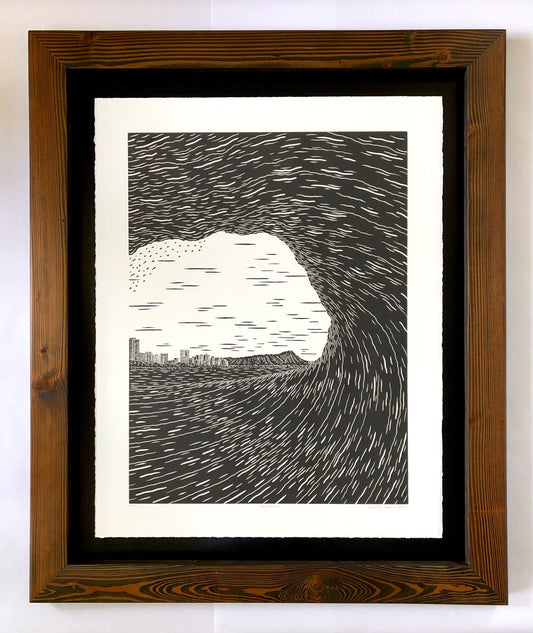 ‘Alliance’ Original Woodcut Print (framed)