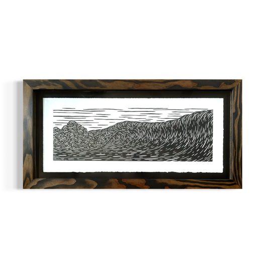 「ロッキー・レフツ」4/25オリジナル木版画（額装）