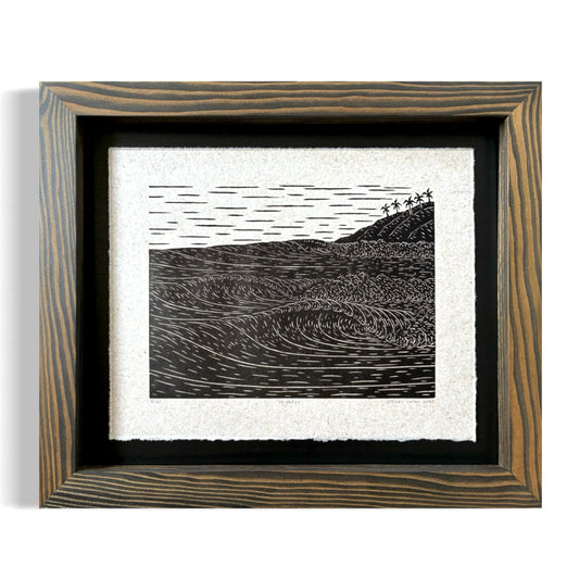 『Trifecta』オリジナル木版画（額装） 2/25