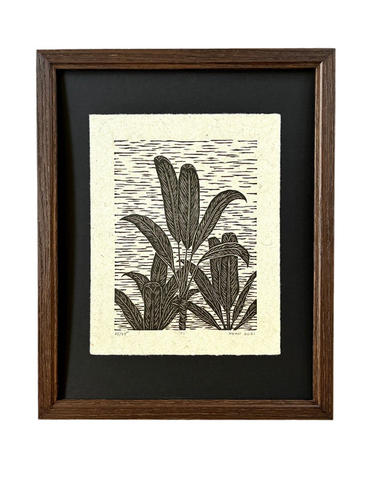 'Ti' 2021 - Limited Edition Original Linocut (framed) LAST NUMBERED PRINT 25/25
