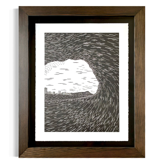 ‘Alliance’ Original Woodcut Print (framed) 9/20