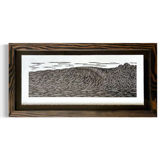 『ケイデンス』オリジナル木版画（額付き）