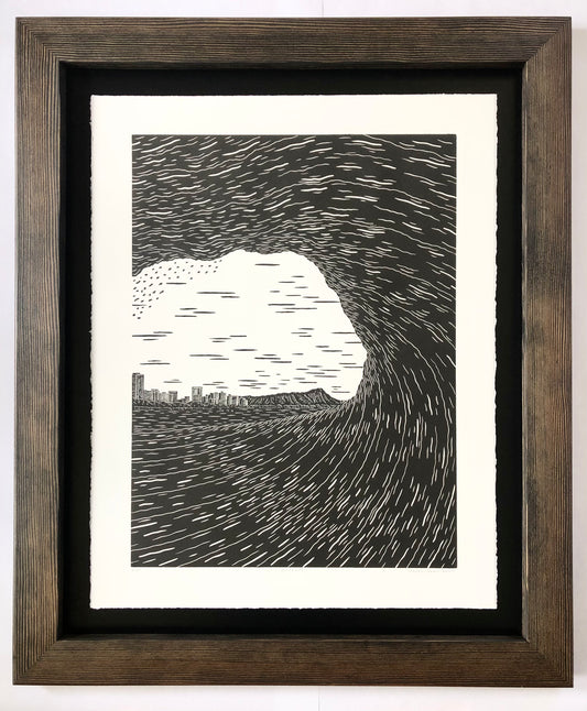 ‘Alliance’ Original Woodcut Print (framed) 6/20