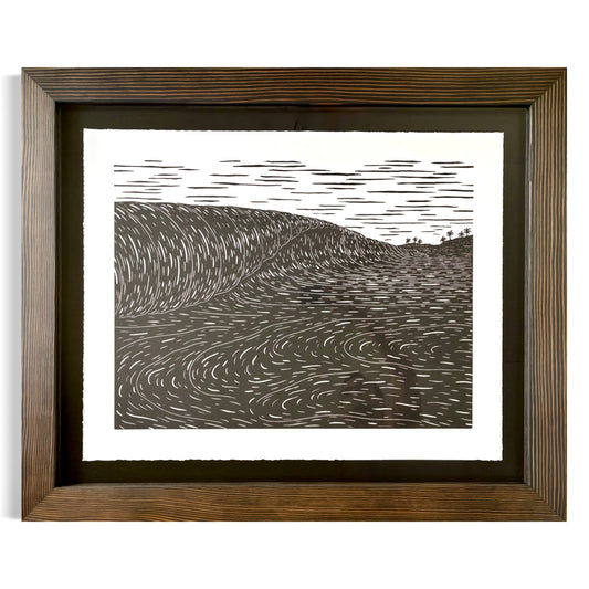 'Sea Fold' - Original Limited Edition Woodblock Print 5/20