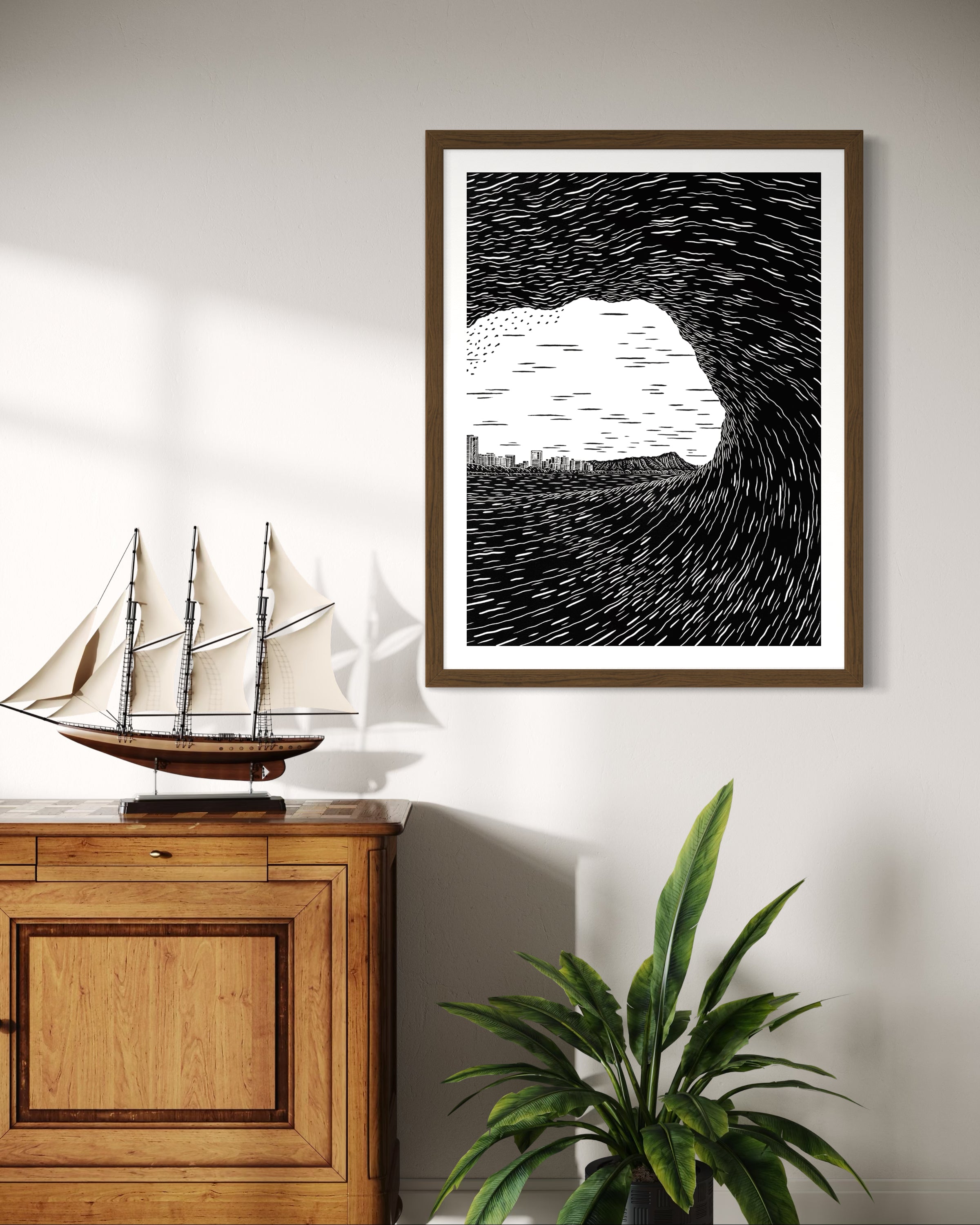 ハワイ州オアフ島を拠点とするモダンサーフアーティスト/版画家
