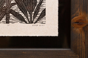 'Ti' 2021 - Limited Edition Original Linocut (framed) 1/25