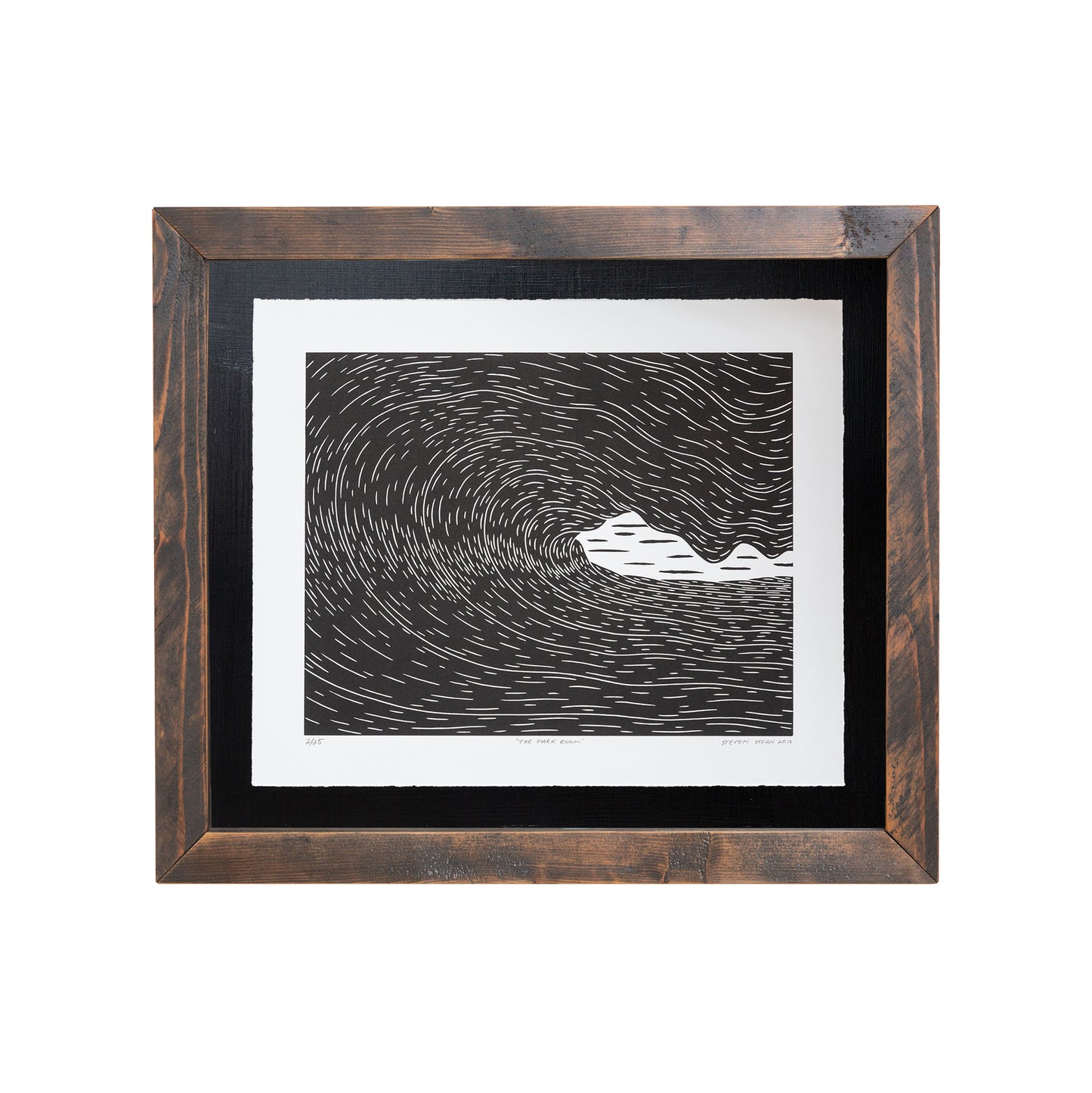 'The Darkroom' Original Woodcut Print (framed) 2/25